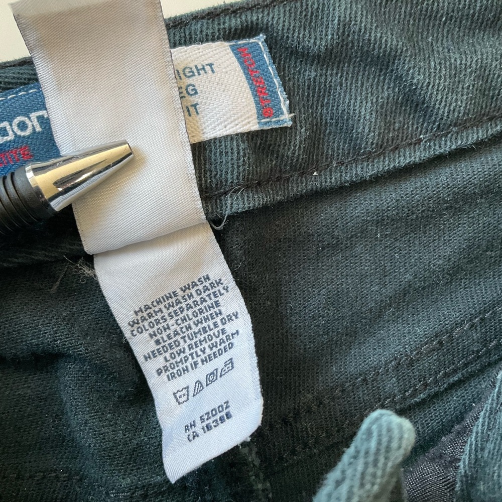 Vintage Liz Claiborne Straight Leg Black Jeans 6P - Picture 9 of 12